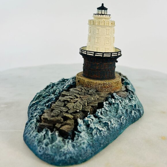 Vtg Lighthouse Harbour Of Refuge Light De By The Danbury Coastal Decor Nautical - Picture 2 of 8